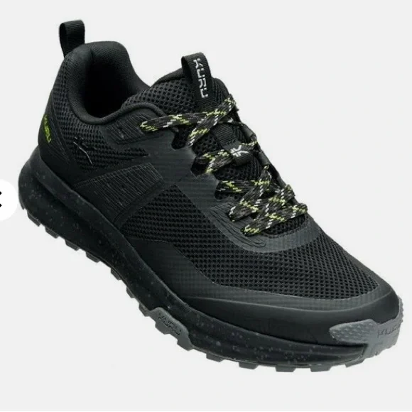 KURU ATOM Trail Shoes - Black and Green